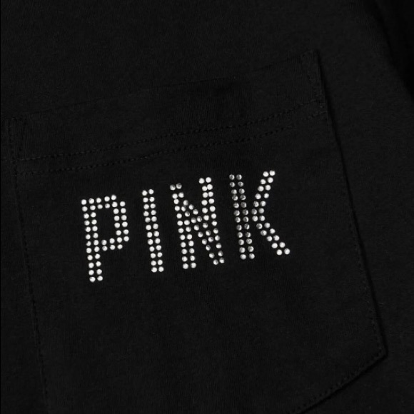 Victoria's Secret PINK Size 2X Bling Short
Sleeved Campus Tee NWT GORGEOUS VS - Picture 4 of 4